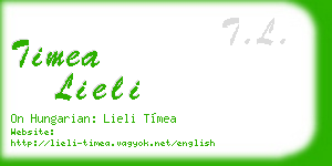 timea lieli business card